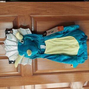 *🆕 Hyde & EEK! Blue Dinosaur Baby Pullover Triceratops Costume, 6-12 Months NEW